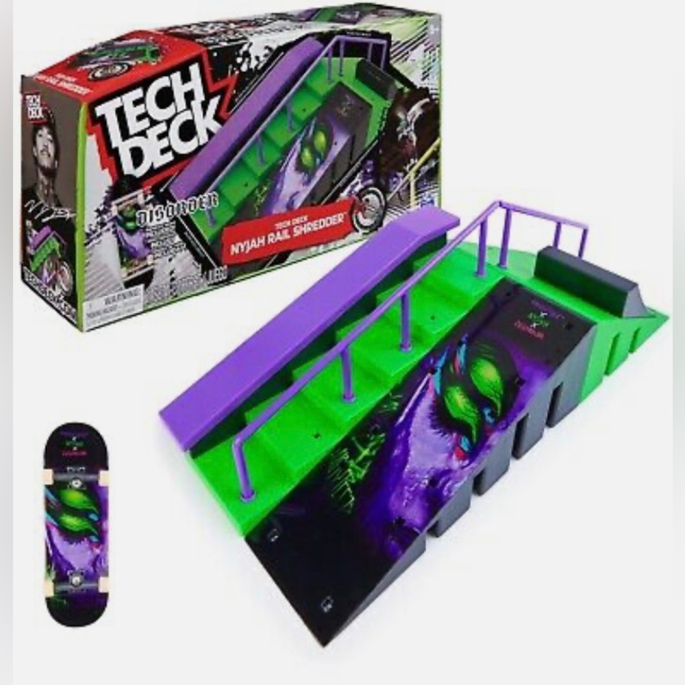 COPY - Exclusive Tech Deck Disorder Nyjah Huston Rail Shredder Set